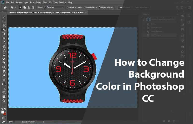 How to Change Background Color in Photoshop CC (Step by Step)